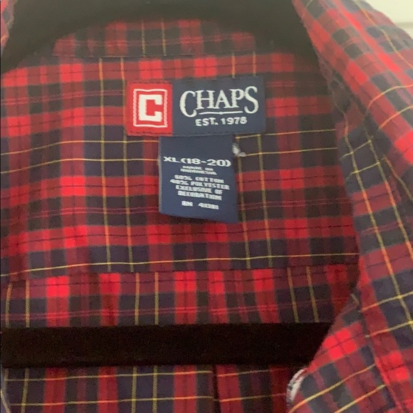 Boys Chaps button down XL 18-20 - Picture 2 of 2